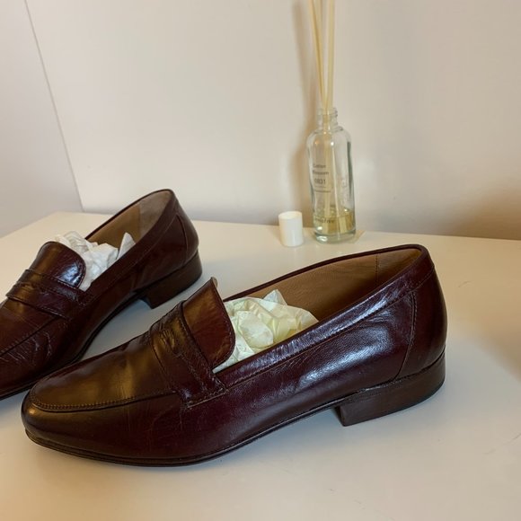 Brown Leather Loafers, Made in Italy - Picture 4 of 10